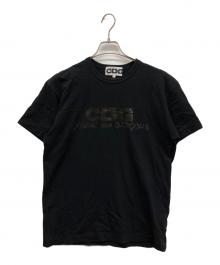 CDG（シーディージー）の古着「ロゴプリントTシャツ」｜ブラック