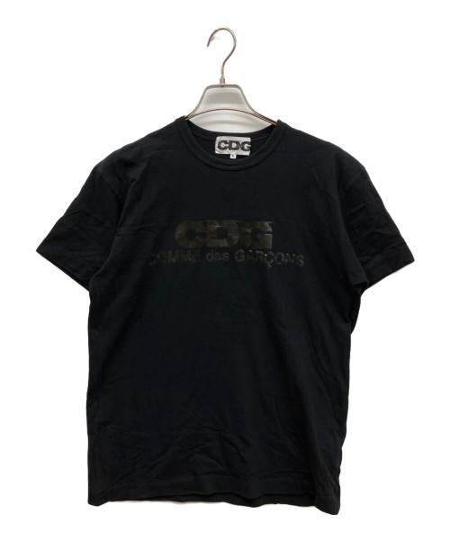 CDG（シーディージー）CDG (シーディージー) ロゴプリントTシャツ ブラック サイズ:XLの古着・服飾アイテム