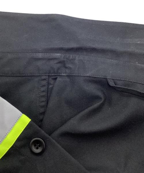 HERON PRESTON（ヘロンプレストン）HERON PRESTON (ヘロンプレストン) リフレクターシャツ　ワークシャツ ブラック サイズ:Sの古着・服飾アイテム