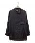 Yohji Yamamoto pour homme（ヨウジヤマモト プールオム）の古着「テンセルローン スタンド襟 ウィングカラーシャツ」｜ブラック