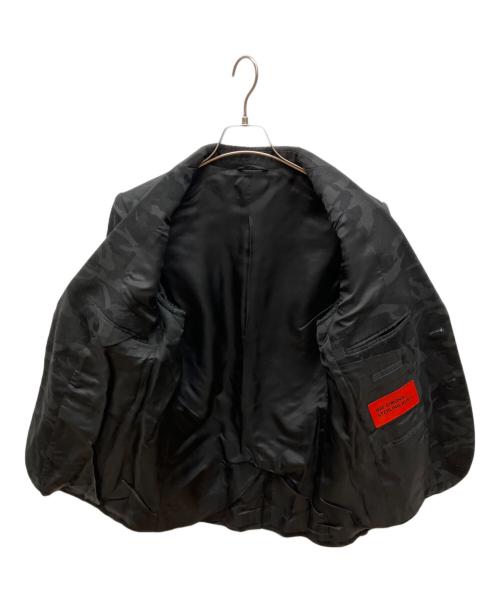 RAF SIMONS（ラフシモンズ）RAF SIMONS (ラフシモンズ) STERLING RUBY STRIPE JACKET テーラードジャケット ブラック サイズ:46の古着・服飾アイテム