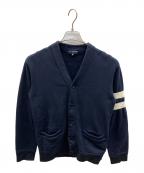 COMME des GARCONS HOMMEコムデギャルソン オム）の古着「スウェットカーディガン」｜ネイビー