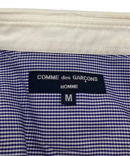 COMME des GARCONS HOMME（コムデギャルソン オム）COMME des GARCONS HOMME (コムデギャルソン オム) 丸襟シャツ ブルー サイズ:Mの古着・服飾アイテム