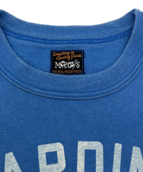 THE REAL McCOY'S（ザ・リアルマッコイズ）THE REAL McCOY'S (ザ・リアルマッコイズ) プリントTシャツ ブルー サイズ:40の古着・服飾アイテム