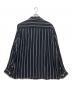 WACKO MARIA (ワコマリア) STRIPED OPEN COLLAR SHIRT/ストライプドオープンカラーシャツ ブラック サイズ:XL：17000円