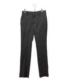 RUDE GALLERY（ルードギャラリー）の古着「ストライプテーパードスラックス」｜グレー