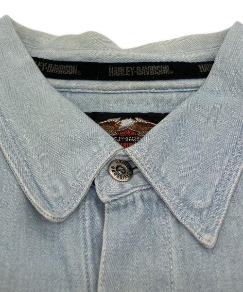 HARLEY-DAVIDSON（ハーレーダビッドソン）HARLEY-DAVIDSON (ハーレーダビッドソン) デニムシャツ インディゴ サイズ:XXLの古着・服飾アイテム