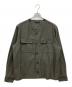 FRED PERRY（フレッドペリー）の古着「ノーカラージャケット」｜カーキ