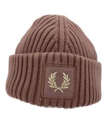 FRED PERRY（フレッドペリー）の古着「ニット帽」｜ブラウン
