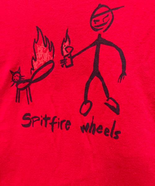SUPREME（シュプリーム）SUPREME (シュプリーム) Spitfire Cat Tee（（スピットファイア キャッツ　ティー） レッド サイズ:Ｓの古着・服飾アイテム