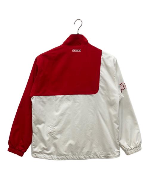SUPREME（シュプリーム）SUPREME (シュプリーム) LACOSTE LIVE (ラコステライブ) Track Jacket バイカラーナイロンジャケット レッド×ホワイト サイズ:FR48　USｓの古着・服飾アイテム
