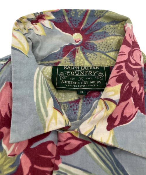 POLO COUNTRY（ポロカントリー）POLO COUNTRY (ポロカントリー) アロハシャツ ブルー サイズ:9の古着・服飾アイテム