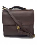 COACHコーチ）の古着「OLD COACH ターンロックショルダーバッグ」｜ブラウン