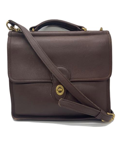 COACH（コーチ）COACH (コーチ) OLD COACH ターンロックショルダーバッグ ブラウンの古着・服飾アイテム