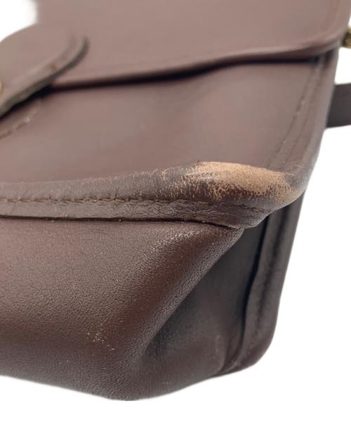 COACH（コーチ）COACH (コーチ) OLD COACH ターンロックショルダーバッグ ブラウンの古着・服飾アイテム