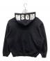 MSGM (エムエスジーエム) ロゴフーディー　プルオーバースウェットパーカー ブラック サイズ:L：5000円
