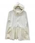 UNFILO（アンフィーロ）の古着「ペプラムラッシュパーカー　ジップパーカー」｜アイボリー