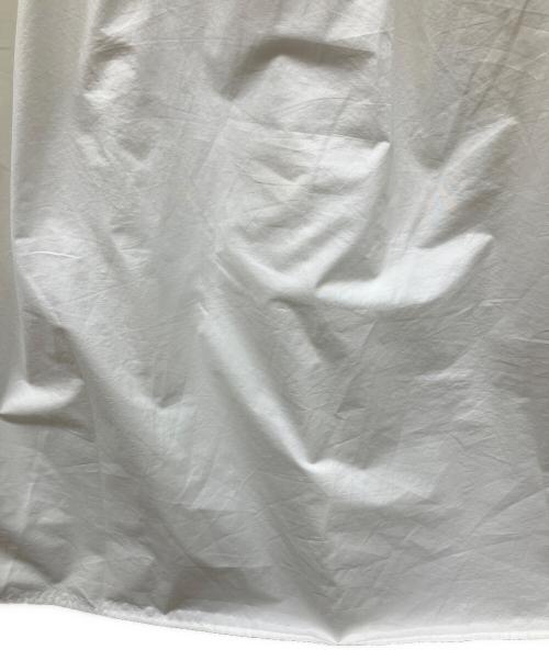 MACPHEE（マカフィー）MACPHEE (マカフィー) クリスピータフタ ギャザーロングスカート ホワイト サイズ:34の古着・服飾アイテム