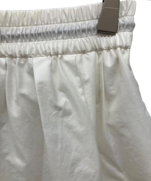 MACPHEE（マカフィー）MACPHEE (マカフィー) クリスピータフタ ギャザーロングスカート ホワイト サイズ:34の古着・服飾アイテム