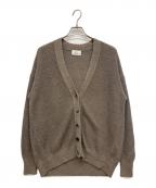 1er Arrondissementプルミエ アロンディスモン）の古着「畦リネンリラックスカーディガン」｜グレー