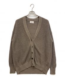 1er Arrondissement（プルミエ アロンディスモン）の古着「畦リネンリラックスカーディガン」｜グレー