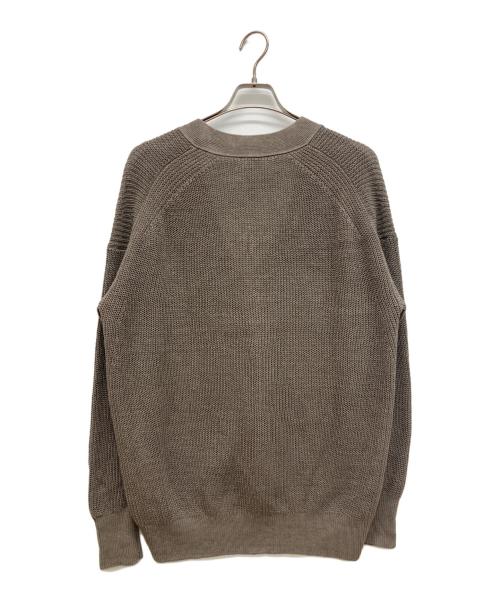 1er Arrondissement（プルミエ アロンディスモン）1er Arrondissement (プルミエ アロンディスモン) 畦リネンリラックスカーディガン グレー サイズ:FREEの古着・服飾アイテム