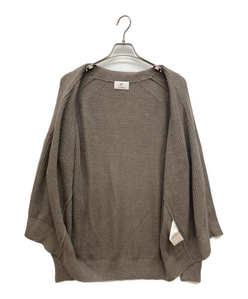 1er Arrondissement（プルミエ アロンディスモン）1er Arrondissement (プルミエ アロンディスモン) 畦リネンリラックスカーディガン グレー サイズ:FREEの古着・服飾アイテム