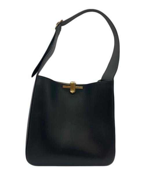 ZANCHETTI（ザンケッティー）ZANCHETTI (ザンケッティー) トートバッグ AMLETO HOBO アムレット ホーボー　ハンドバッグ レザー ブラックの古着・服飾アイテム