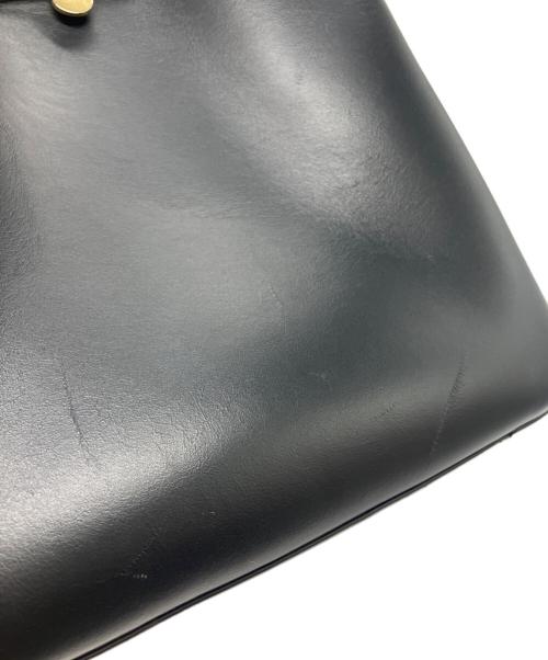 ZANCHETTI（ザンケッティー）ZANCHETTI (ザンケッティー) トートバッグ AMLETO HOBO アムレット ホーボー　ハンドバッグ レザー ブラックの古着・服飾アイテム