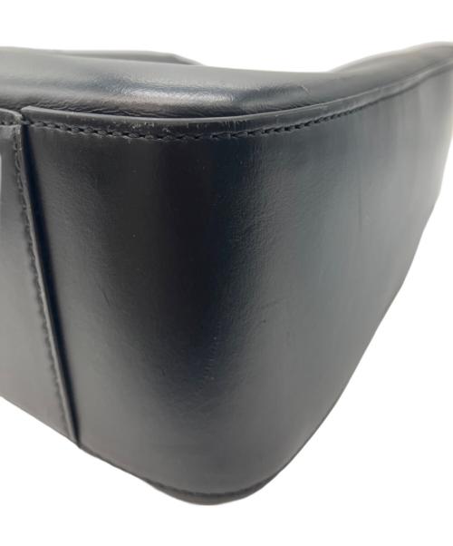 ZANCHETTI（ザンケッティー）ZANCHETTI (ザンケッティー) トートバッグ AMLETO HOBO アムレット ホーボー　ハンドバッグ レザー ブラックの古着・服飾アイテム