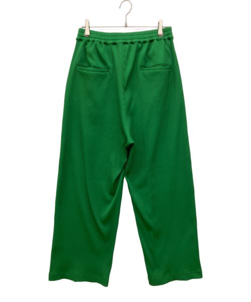 MAISON SPECIAL（メゾンスペシャル）MAISON SPECIAL (メゾンスペシャル) オメガリブピンタックワイドパンツ グリーン サイズ:01の古着・服飾アイテム
