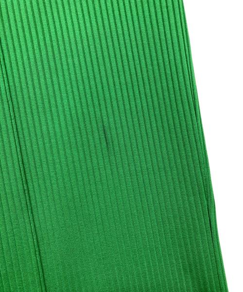MAISON SPECIAL（メゾンスペシャル）MAISON SPECIAL (メゾンスペシャル) オメガリブピンタックワイドパンツ グリーン サイズ:01の古着・服飾アイテム