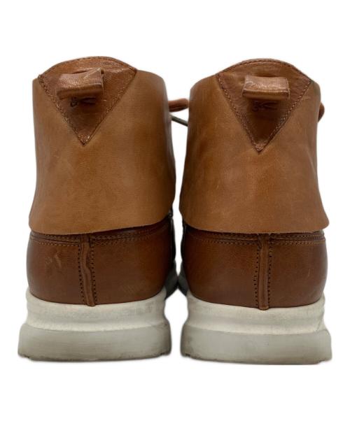 the last conspiracy（ザラストコンスピラシー）the last conspiracy (ザラストコンスピラシー) Denham (デンハム) コラボレザーミドルカットスニーカー ブラウン サイズ:41の古着・服飾アイテム