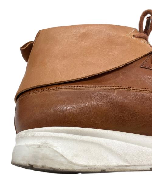 the last conspiracy（ザラストコンスピラシー）the last conspiracy (ザラストコンスピラシー) Denham (デンハム) コラボレザーミドルカットスニーカー ブラウン サイズ:41の古着・服飾アイテム