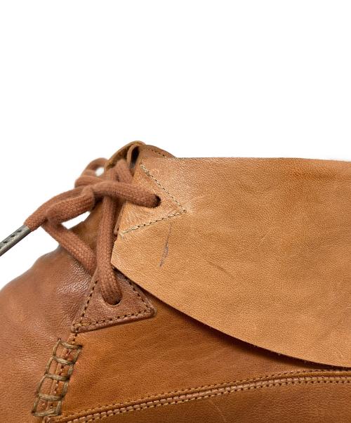 the last conspiracy（ザラストコンスピラシー）the last conspiracy (ザラストコンスピラシー) Denham (デンハム) コラボレザーミドルカットスニーカー ブラウン サイズ:41の古着・服飾アイテム