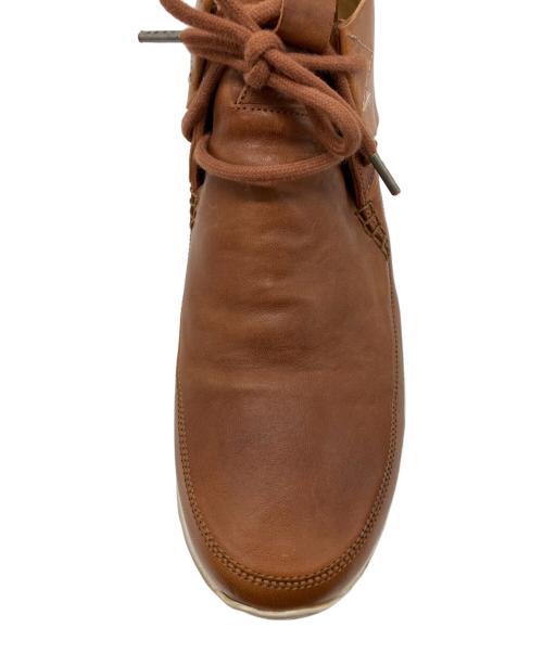 the last conspiracy（ザラストコンスピラシー）the last conspiracy (ザラストコンスピラシー) Denham (デンハム) コラボレザーミドルカットスニーカー ブラウン サイズ:41の古着・服飾アイテム