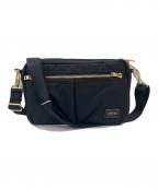 PORTERポーター）の古着「DRAFT  SHOULDER BAG　ドラフトショルダーバッグ」｜ブラック