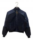 G-STAR RAWジースターロゥ）の古着「Teddy Bomber Zip Through Sweater」｜ネイビー