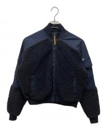G-STAR RAW（ジースターロゥ）の古着「Teddy Bomber Zip Through Sweater」｜ネイビー