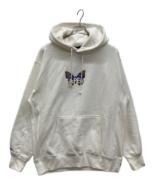 SAPEur（サプール）SAPEur (サプール) グラフィックプリントフーディ ホワイト サイズ:XLの古着・服飾アイテム