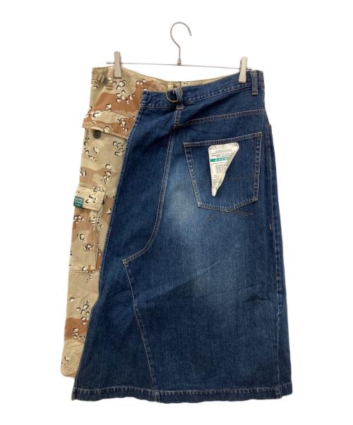 Maison MIHARA YASUHIRO（メゾン ミハラ ヤスヒロ）Maison MIHARA YASUHIRO (メゾン ミハラ ヤスヒロ) Denim Skater shorts インディゴ サイズ:46の古着・服飾アイテム