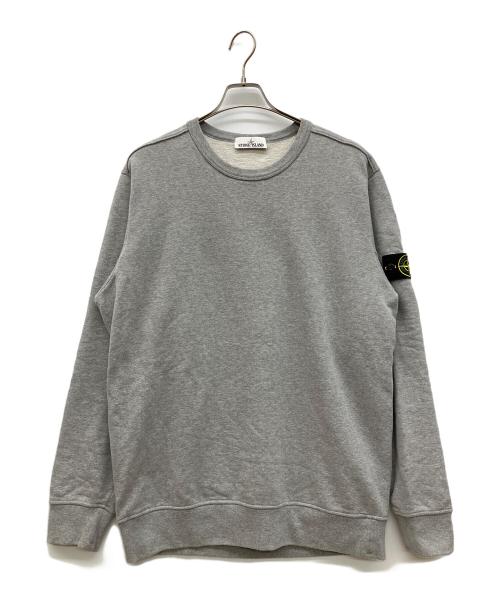 STONE ISLAND（ストーンアイランド）STONE ISLAND (ストーンアイランド) ワッペン付　クルーネックスウェット グレー サイズ:XXLの古着・服飾アイテム