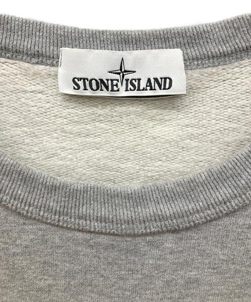 STONE ISLAND（ストーンアイランド）STONE ISLAND (ストーンアイランド) ワッペン付　クルーネックスウェット グレー サイズ:XXLの古着・服飾アイテム
