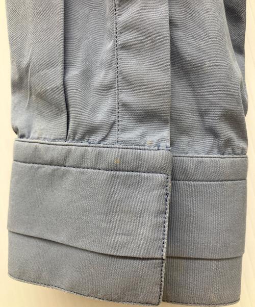 JIL SANDER（ジルサンダー）JIL SANDER (ジルサンダー) バンドカラーシャツ ブルー サイズ:40の古着・服飾アイテム