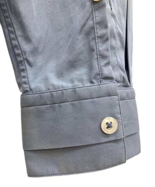 JIL SANDER（ジルサンダー）JIL SANDER (ジルサンダー) バンドカラーシャツ ブルー サイズ:40の古着・服飾アイテム