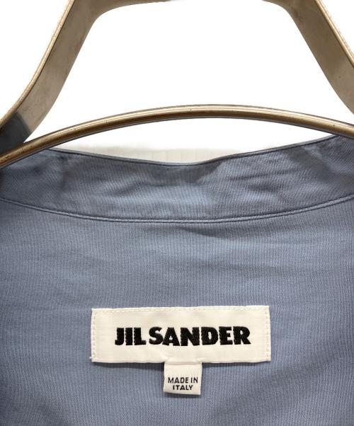 JIL SANDER（ジルサンダー）JIL SANDER (ジルサンダー) バンドカラーシャツ ブルー サイズ:40の古着・服飾アイテム