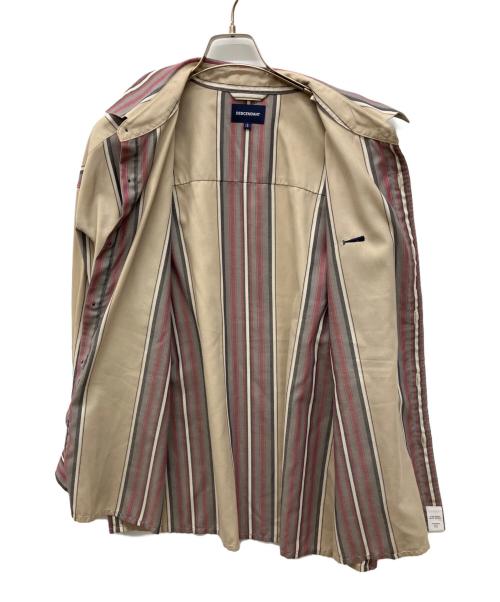 DESCENDANT（ディセンダント）DESCENDANT (ディセンダント) /CHIEF MULTI STRIPE LS SHIRT FULL　ストライプシャツ レッド×ベージュ サイズ:2の古着・服飾アイテム