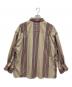 DESCENDANT (ディセンダント) /CHIEF MULTI STRIPE LS SHIRT FULL　ストライプシャツ レッド×ベージュ サイズ:2：12000円
