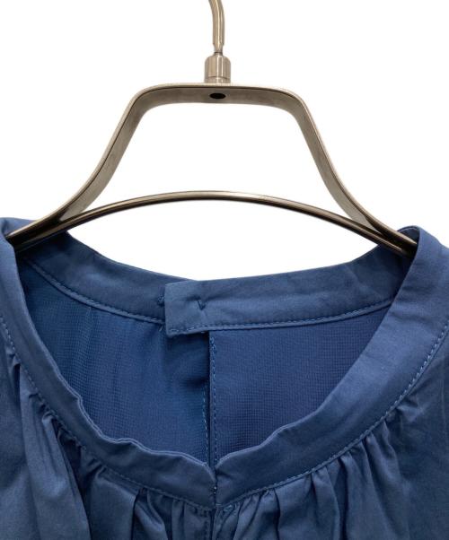 Apuweiser-riche（アプワイザーリッシェ）Apuweiser-riche (アプワイザーリッシェ) ボウタイブラウスニットドッキングワンピース ネイビー サイズ:1の古着・服飾アイテム