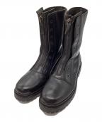 DIESEL Black Goldディーゼル ブラック ゴールド）の古着「ジップアップブーツ」｜ブラック